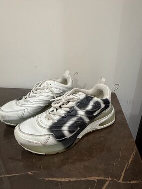 Givenchy White Sneakers with Black Graffiti Detail